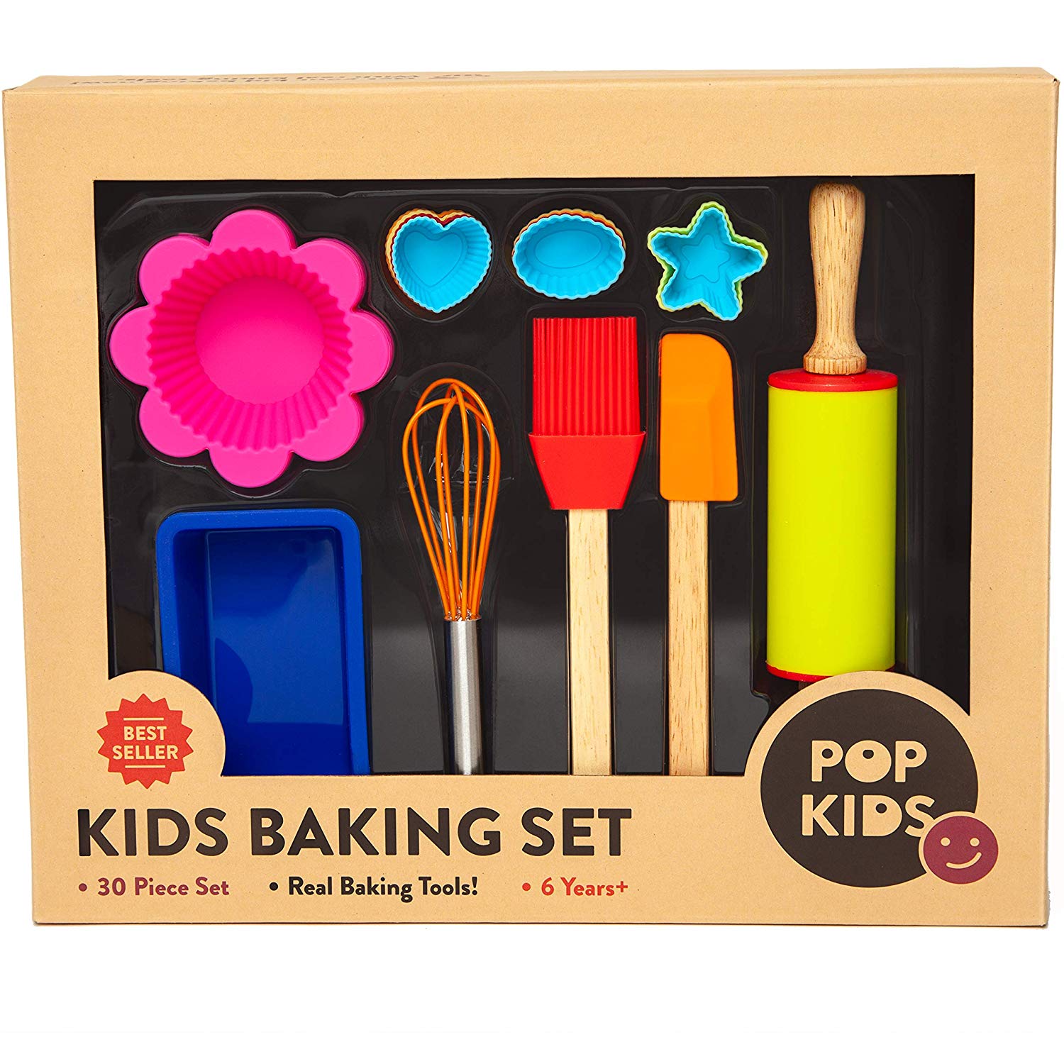 Pop Kids Premium 30-Piece Baking Set